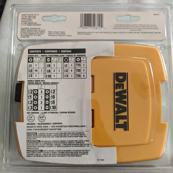 45 Piece DeWalt Screw Driving Drill Bits Set w/Case - Picture 2 of 2